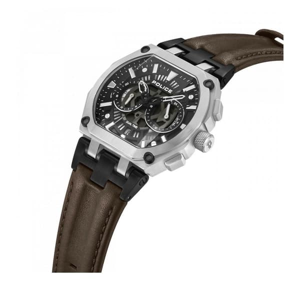 Unisex kellot Police PEWGF0054403 Ruskea