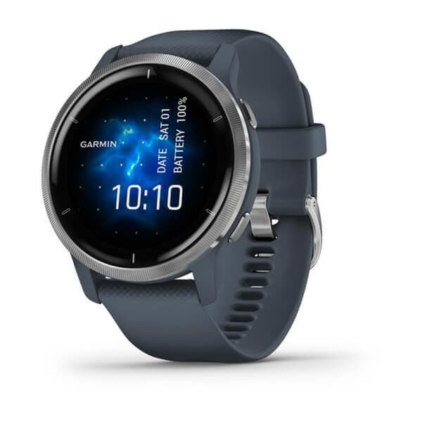 Smartwatch GARMIN 010-02430-10 Blå Sølvfarvet