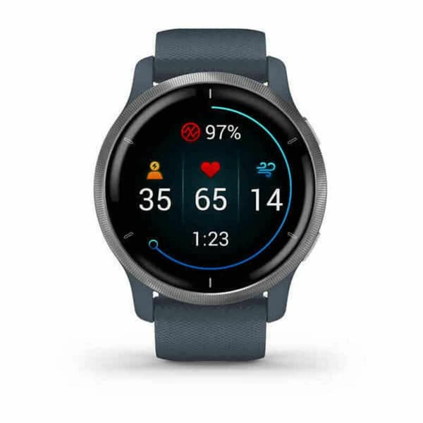 Smartwatch GARMIN 010-02430-10 Blå Sølvfarvet