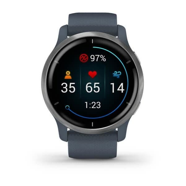 Smartwatch GARMIN 010-02430-10 Blå Sølvfarvet