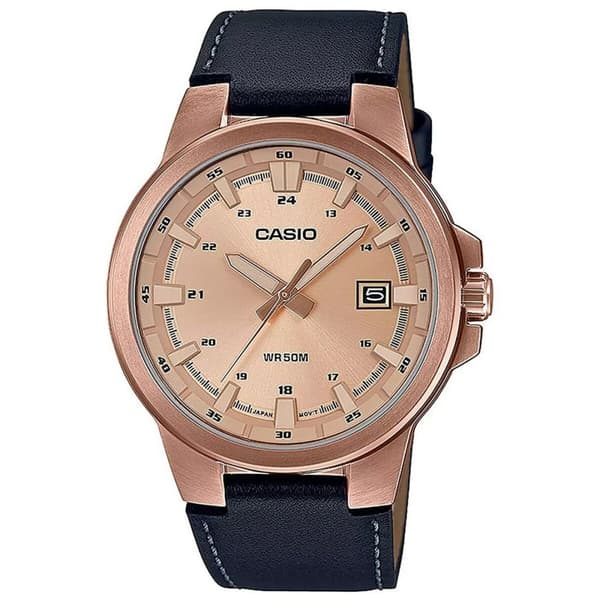 Herrklocka Casio 3D - LEATHER, ROSE GOLD ***SPECIAL PRICE*** Brun (Ø 41,5 mm)