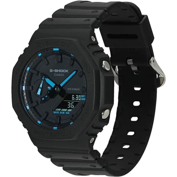 Herrklocka Casio G-Shock OAK - NEON BLUE INDEX Svart (Ø 45 mm)