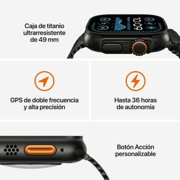 Smartwatch Apple MX4P3TY/A Sort 1,9" 49 mm