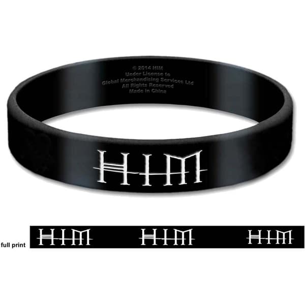 HIM Gummy Wristband: Logo