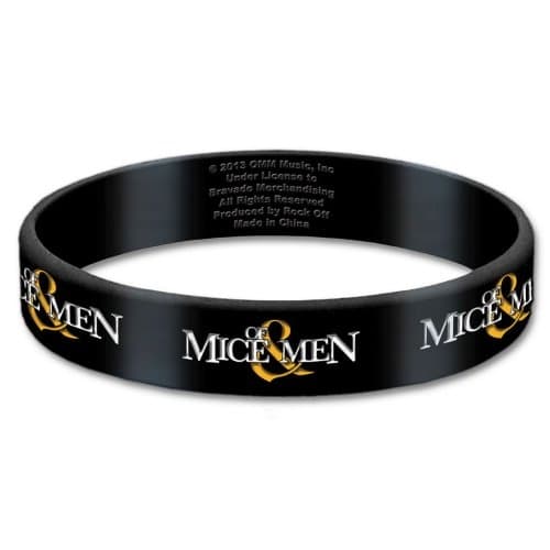 Of Mice & Men Gummy Wristband: Logo