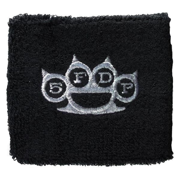 Five Finger Death Punch Knuckles logo Official black Cotton Sweatband One Size