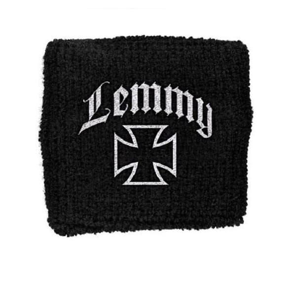 Lemmy Cross logo Motorhead Official black Cotton Sweatband Taille unique