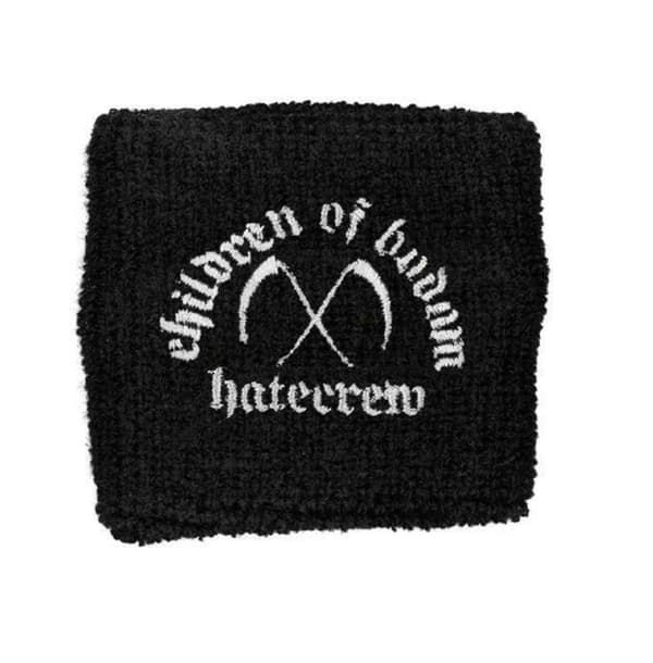 Children of Bodom Hatecrew band logo Official black Cotton Sweatband One Size