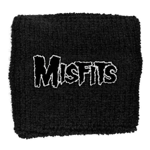 Misfits band Logo Official black Cotton Sweatband One Size