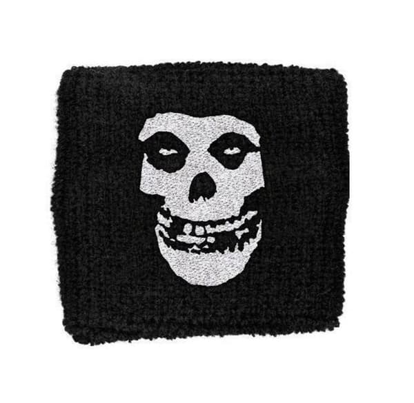 Misfits Fiend skull band logo Official black Cotton Sweatband One Size
