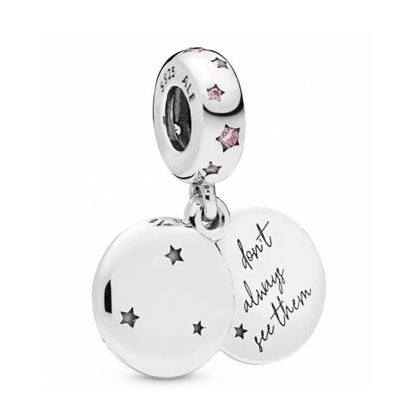 Naisten helmet Pandora 798012FPC Hopeinen (1 cm)