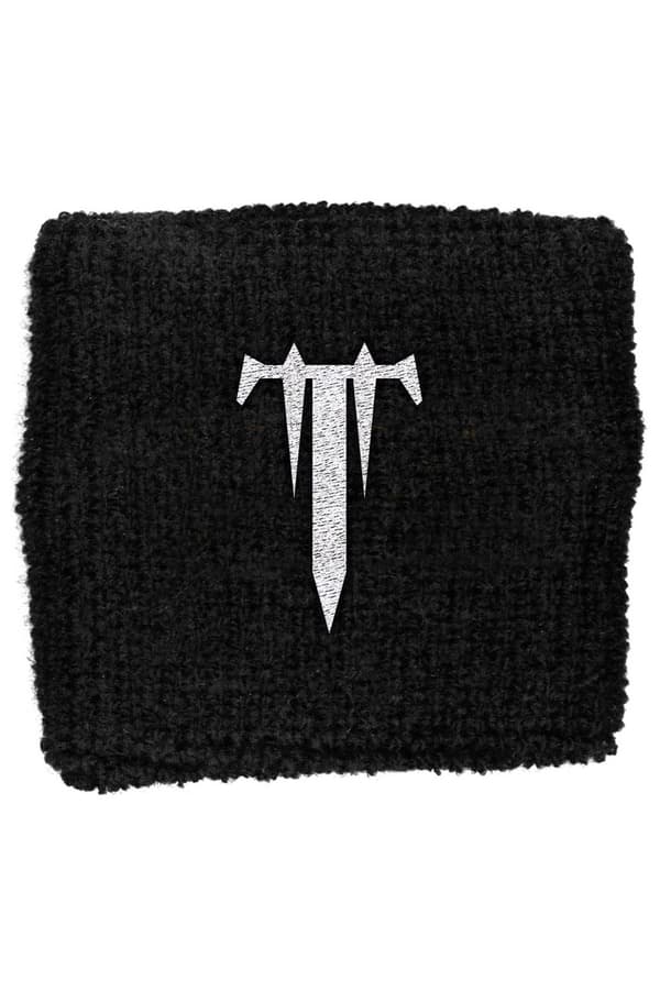 Trivium Sweatband T Band Logo Official Black Embroidered One Size