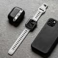 Miniatyrbillede 3 af 6: Apple Watch 42/44/45/49 mm holdbart armbånd Titan's Grip - Lysegrå