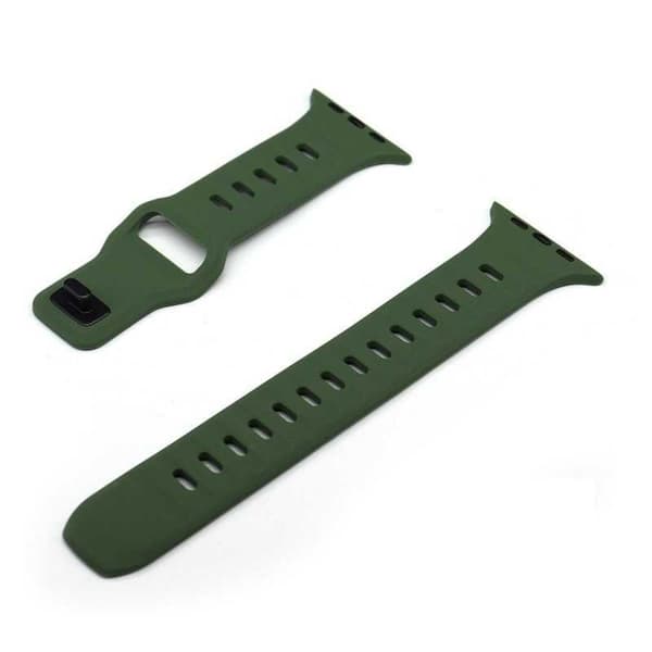 Apple Watch 38/40/41mm Slitstarkt Armband Titan's Grip - Grön