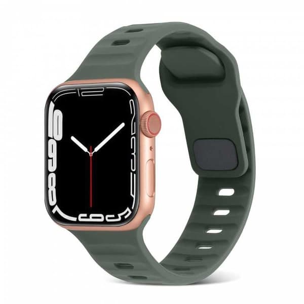 Apple Watch 38/40/41mm Slitstarkt Armband Titan's Grip - Grön
