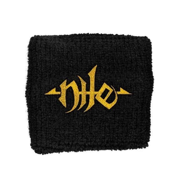 Nile Gold band Logo Official black Cotton Sweatband One Size