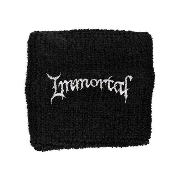 Immortal band Logo all shall fall Official black Cotton Sweatband One Size
