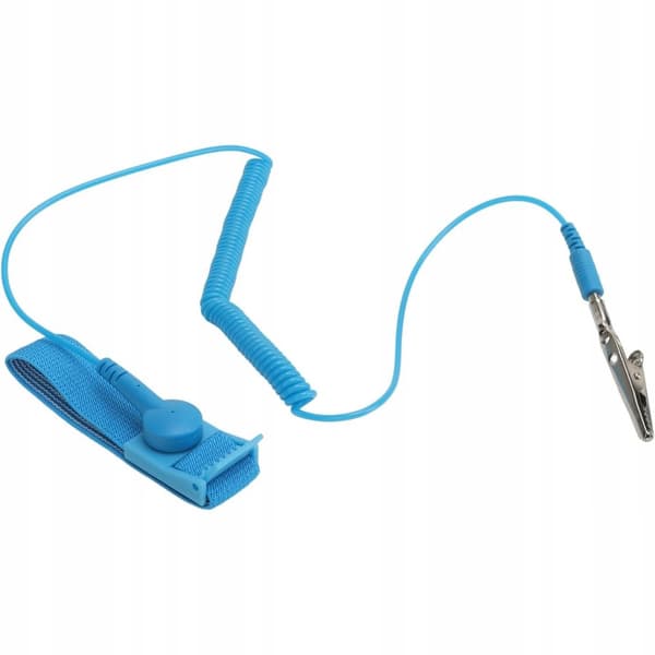 Antistatiskt armband ESD-jordning 1,8m krokodil