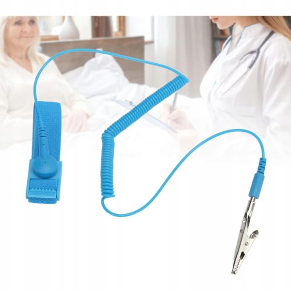 Antistatiskt armband ESD-jordning 1,8m krokodil