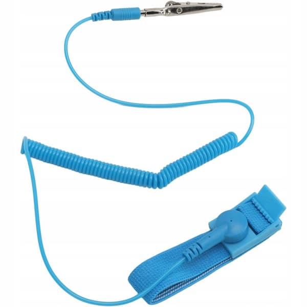 Antistatiskt armband ESD-jordning 1,8m krokodil