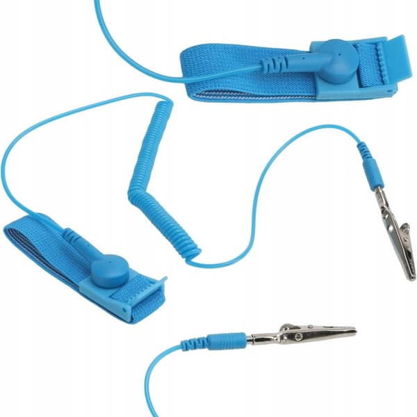 Antistatiskt armband ESD-jordning 1,8m krokodil
