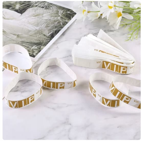 ARMBAND för FESTIVAL PARTY CLUB vip GOLDEN HAND PARTY 100 stycken