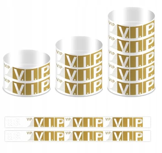 ARMBAND för FESTIVAL PARTY CLUB vip GOLDEN HAND PARTY 100 stycken