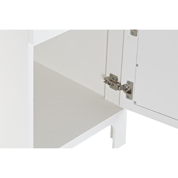 Skrivebord DKD Home Decor Gran Hvid Spanskrør (140 x 50 x 76 cm)