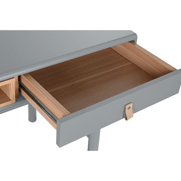 Skrivbord Home ESPRIT Blå Grå Trä MDF 120 x 60 x 75 cm
