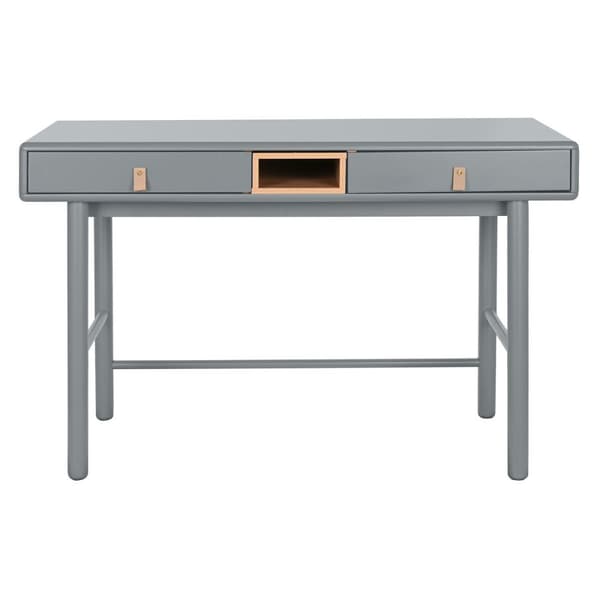Skrivbord Home ESPRIT Blå Grå Trä MDF 120 x 60 x 75 cm