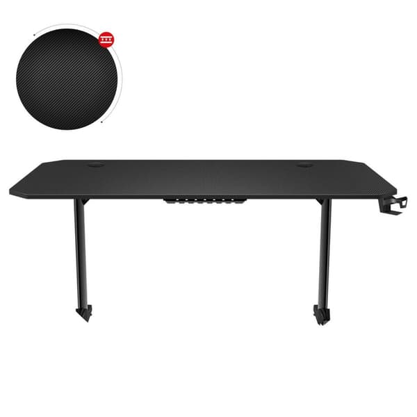 Skrivbord Gaming Huzaro HZ-Hero 4.7 Svart Trä MDF 160 x 75 cm