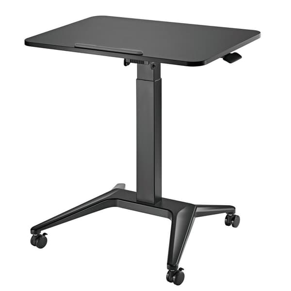 Skrivebord MacLean MC-453B Sort Stål 80 x 52 cm