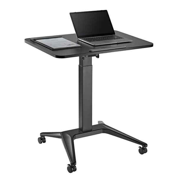 Skrivebord MacLean MC-453B Sort Stål 80 x 52 cm