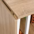 Miniatyrbillede 8 af 9: Foldbord, 107x55x76 cm, Hvid+Natur