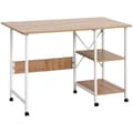 Miniatyrbillede 1 af 9: Foldbord, 107x55x76 cm, Hvid+Natur