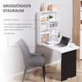 Miniatyrbild 5 av 9: Väggbord, 60x94.5x147 cm, Svart och Vit