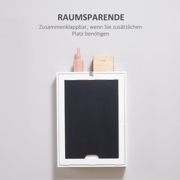 Väggbord, 60x94.5x147 cm, Svart och Vit