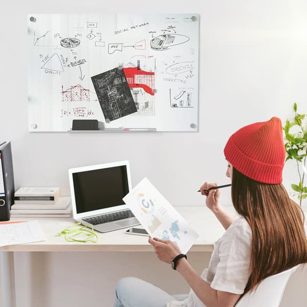 Whiteboard, 90x60 cm, Vit