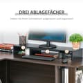 Miniatyrbillede 7 af 9: Monitorstand, 80-117x23.5x10 cm, Sort