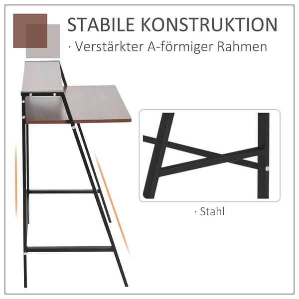 Skrivbord, 84x45x85 cm, Valnöt