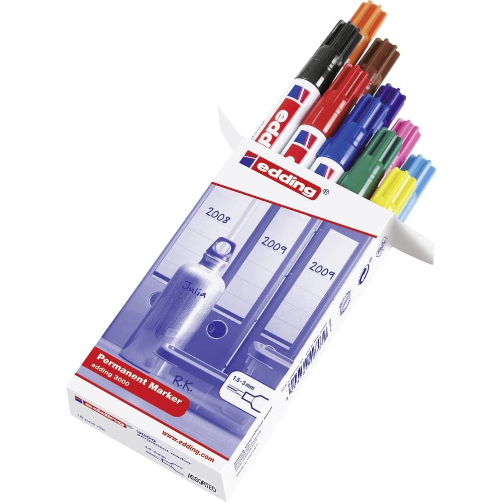 Edding 3000 permanent marker 10-pack