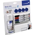 Miniatyrbild 3 av 3: Legamaster basic Kit for Whiteboards 7-125100 Whiteboardmarker Svart, Blå, Röd, Grön inkl.tavelsudd, rengöring, magnete