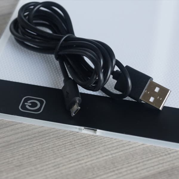 Tegneplade LED Bagbbelyst A4