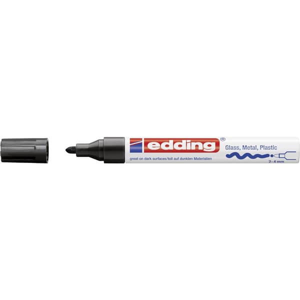 Edding 750 4-750-9-001 Lackmärkpenna Svart 2 mm, 4 mm
