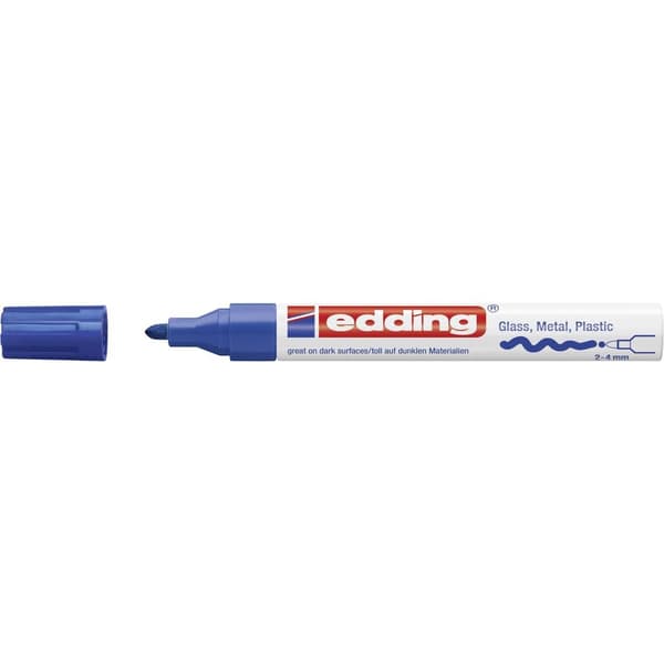 Edding 750 4-750-9-003 Lackmärkpenna Blå 2 mm, 4 mm