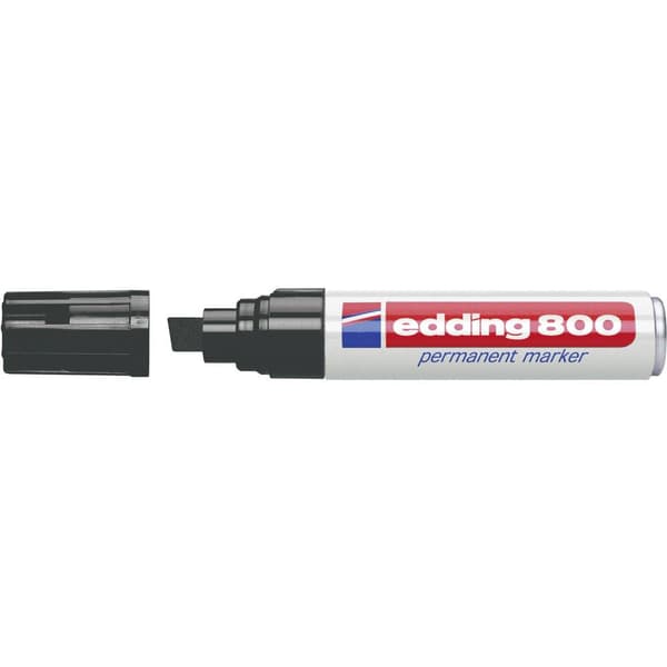 Edding 800 4-800001 Permanent bläckpenna Svart vattensäker: Ja