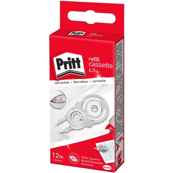 Pritt refill kassett Korrigerings rulle 6 mm x 12 m PRX6H 1 st.