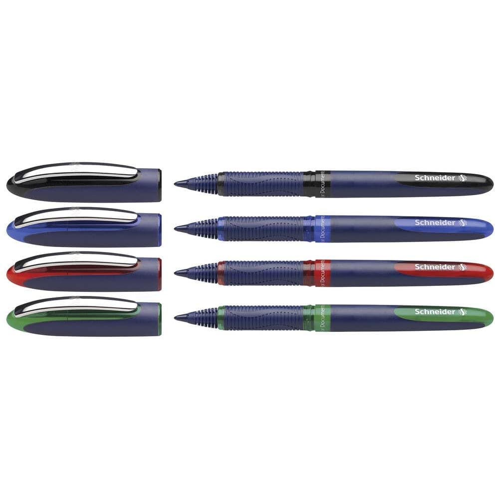 Schneider Rollerball One Business 0.6 mm Blå, Grön, Röd, Svart 183094