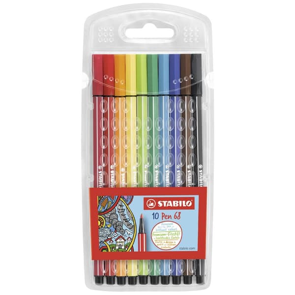 STABILO Fiberspetspenna Pen 68 6810/PL Olikfärgat sorterade 1 mm 10 st