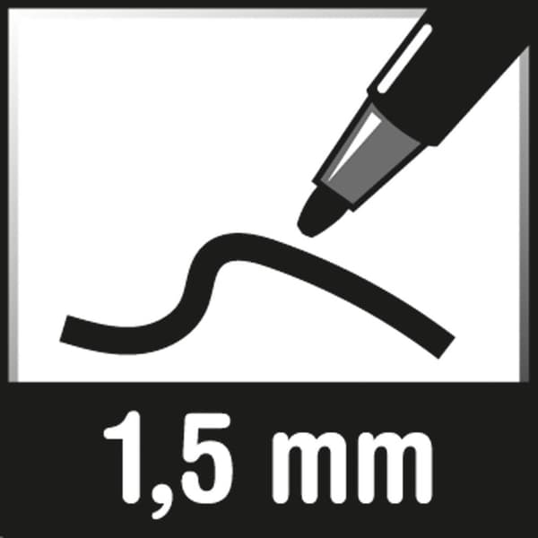 Staedtler Lumocolor duo 348 WP4 Permanent bläckpenna Röd, Blå, Grön, Svart vattensäker: Ja
